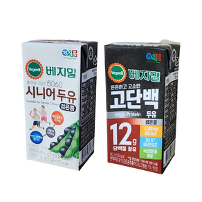 부모님 건강은 정식품 베지밀 검은콩고단백16 5060시니어16 총32팩, 190ml, 16개