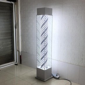 미용실 LED 싸인볼 바버샵 스탠드형 사각 대형 바닥조명 램프 입간판, E 180x34cm