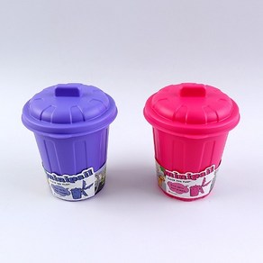 일본 이노마타 mini pail 동전통 1+1 (미니뚜껑바스켓 차량용 휴지통), 핑크＋바이올렛, 1개