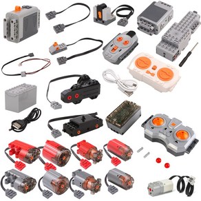 하이테크 PF 부품 초고속 L 모터 8884 8883 서보 브릭 장난감 파워 빌딩 블록 배터리 박스 LEGO 호환 가능, [04] 88004