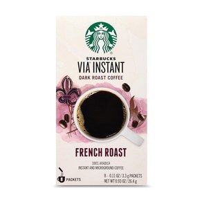 Stabucks VIA 레디 브루 커피 디카프 이탈리안 로스트 3.3그램 50개입, 프랑스어 364651 _8 Count (Pack of, 8 Count (Pack of 1), 3.3g, 1개