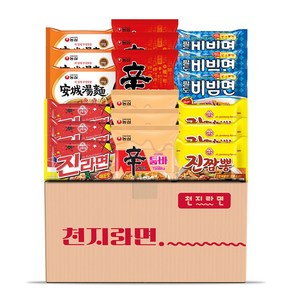 [툼바] 천지라면 인기봉지라면 6종 (신라면3 신라면툼바3 진짬뽕3 진라면3 비빔면3 안성탕면3)