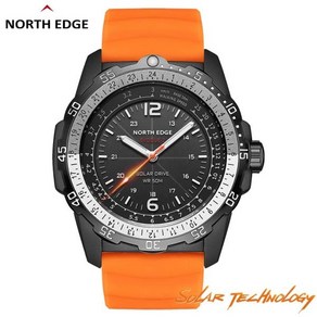 등산시계 밀리터리시계 군인시계 NORTH EDGE EVOQUE 2 남성용 디지털 밀리터리 워치 태양열 발전 환경 스포츠 손목시계 야광 시계 방수 50m