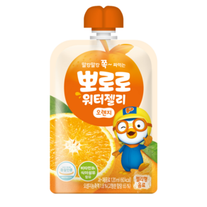 뽀로로 워터젤리 오렌지 40개입, 1.2L, 4개