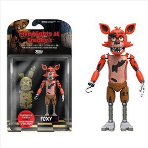 액션 피규어 프레디 보니 폭시 치카 골든 컬렉션 인형 움직일 관, 2.15cm Foxy, 1개