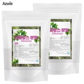 알룰로스 가루 분말 100% 아즈위, 1kg, 2개