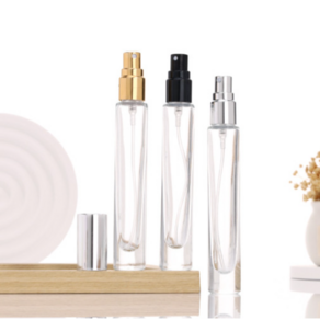 드모크 [묶음] 사각 향수병 유리 용기 스프레이 화장품 공병10ml, 실버, 10개