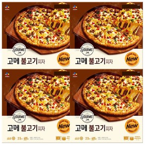 CJ 고메 클래식 불고기 피자 405g, 4개