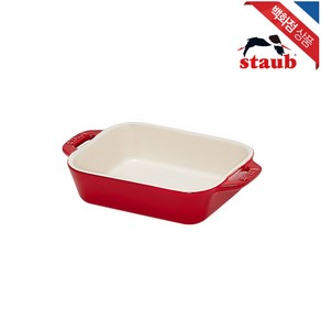[AK플라자] [스타우브] [스타우브] 그라탕디쉬 14X11cm 체리 (ST40511-139), 1개