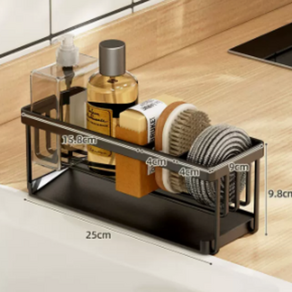 ONY 싱크대수세미걸이 설거지통받침대 행주건조대주방정리스텐 심플형, 1개