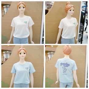 [소이주니어]논현점 24년여름신상 ** 시원한소재 ** 팔길이 5부 프렌치 카페티 ** 마네킹 키 155 11호 착용 **