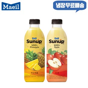 매일 썬업 100% 750ml 혼합 2개/파인애플1+사과1/냉장무료배송, 2개