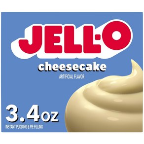 Jell-O Cheesecake Instant Pudding & Pie Filling Mix (3.4 oz Box 젤로 치즈케이크 인스턴트 푸딩 & 파이 필링 믹스(3.4온스 박스, 1개, 96g