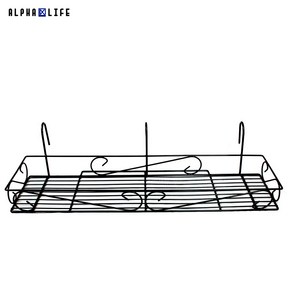 알파라이프 (유엔유몰) 일반 (11cm) 베란다걸이대 다육식물정리대 화분정리대, 블랙, 1개