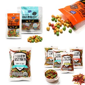 테비 강아지 혼합간식, 참치버거 100g, 1개