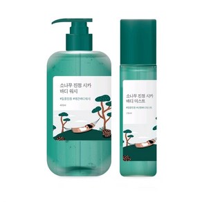 [국내정품]라운드랩 소나무 진정 시카 바디워시 400ml X 바디 미스트 150ml 2종 세트, 바디워시+미스트+(증정:쇼핑백), 1개