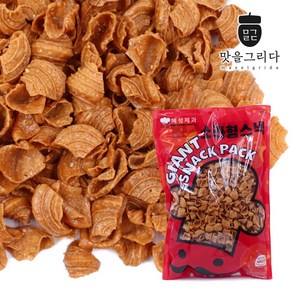 맛을그리다 소라형 스낵 1kg / 소라깡 추억의 옛날과자 술안주 간식 주전부리, 2개