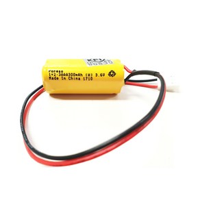 소방용 예비전원 DC 3.6V 1+2 3AAA 300mAh PORESO 수신기 비상구 유도등 소방배터리 제이앤에스테크 포레소 LND 와우글로컴, 2핀 1타입 검빨