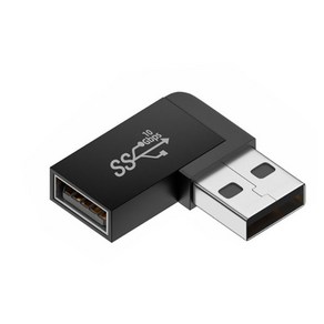 티테크 USB3.0 좌향 90도 꺾임 젠더 T-USB3-AMAFL 왼쪽 ㄱ자 꺽임형 10Gbps속도 기억자 꺽임으로 협소한공간에 사용, 1개, 1mm