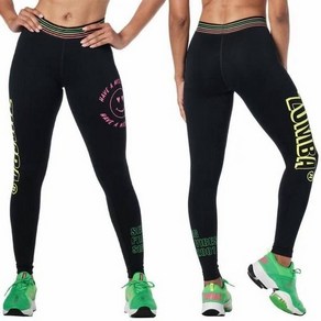 줌바 댄스복 티 FIT FUNKY 도착 Zumba 피트니스 ZW 착용 여성 의류 카고 바지 P574, 블랙