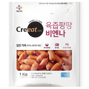 크레잇 육즙팡팡 비엔나, 1kg, 1개