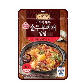 오뚜기 오늘밥상 바지락새우 순두부찌개 양념, 90g, 2개