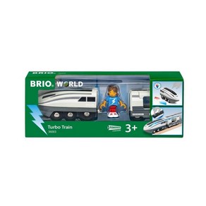 BRIO WORLD (브리오 월드) 터보 트레인 36003 (레일 토이 차량 트레인), 1개, 터봇 트레인 36003