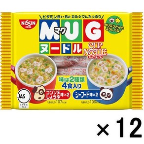 NISSIN 닛신 머그컵누들 라면, 12개