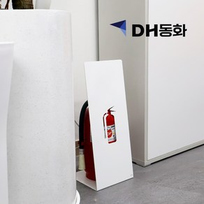 리빙올데이 소화기 커버 받침대 가림막 거치대 위치표시 철제, 기본형, 매트블랙, 1개