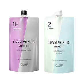 시세이도 프로페셔널 크리스탈라이징 알파H(건강모) + 크림타입 1제 + 2제, 1세트, 400ml