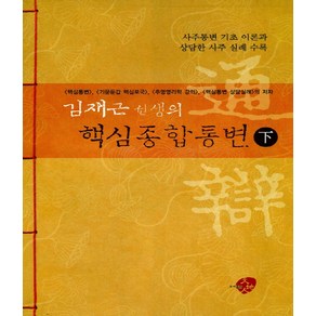 김재근 선생의핵심종합통변(하):사주통변 기초 이론과 상담한 사주 실례 수록