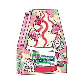 더블 딸기코 케어샵 스퀴시북 만들기 DIY 종이놀이, 기본구성+손코팅지+양면테이프+투명테이프, 1개