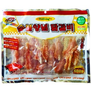 강아지간식 치킨 숯불양념 닭갈비 미니 500g 1P 애견, 1개, 본상품선택