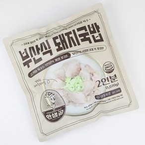 [만샘골] 부산 돼지국밥 (1070g) + 양념다대기포함 푸짐한 밀키트, 1.07kg