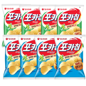 오리온 포카칩 어니언+오리지날 간식 스낵, 1세트, 400g