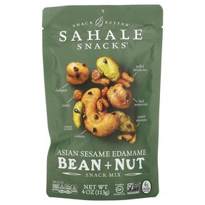 Sahale Snacks Snack Mix Asian Sesame Edamame Bean ＋ Nut 4 oz (113 g), 1개