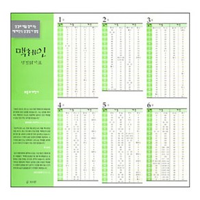 맥체인 성경읽기표 10개입 5세트