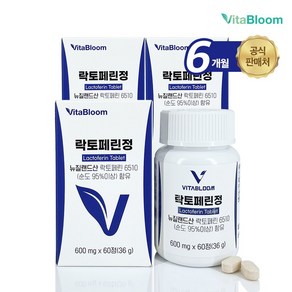 [소비기한 25.06.27까지] 비타블룸 초유 락토페린 600mg, 60정, 3박스