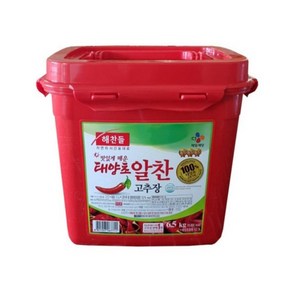 CJ 해찬들 맛있게매운 태양초 알찬 고추장, 1개, 6.5kg