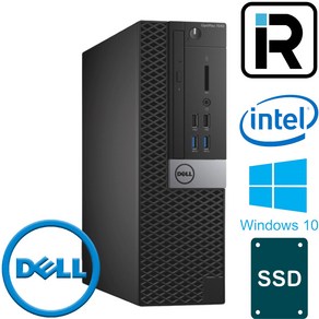 DELL 중고 컴퓨터 사무용 슬림 데스크탑 PC 본체 G4400 DDR4 8G 120G 윈10