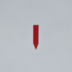 식물 이름표 일자형 5cm 화분 팻말 화단 꽃 네임택, 레드50개