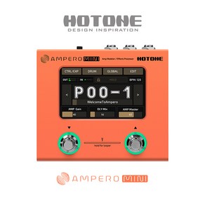 Hotone - Ampeo Mini / 앰프 모델러 & 이펙트 프로세서 (Oange / MP-50OR), 1개, Hotone - Ampeo Mini (Oange )