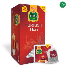 Easten Vital Tukish Tea Black Tea Flavo 터키산 이스턴 바이탈 홍차, 50g, 1개, 25개입