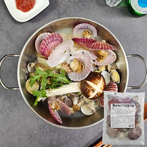 [인생건어물] [형기네] 가리비 모듬조개탕 650g 가리바탕 바지락탕 백합탕 안주 찌개 탕 국물요리 간편조리, 1개