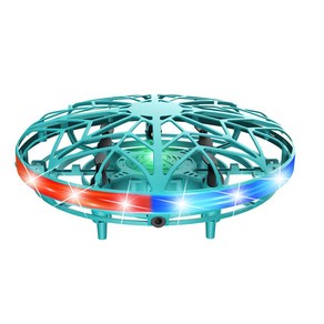 UFO 공중부양 스마트 빛나는 미니드론 완구 장난감[KC정품인증], 그린, 1개