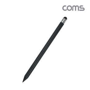 IH131 Coms 스마트폰 태블릿 PC 터치펜 원형 연필형 15cm 블랙, 1개