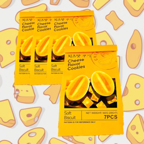 커피빈 치즈 맛 쿠키 140g 3+1개 디저트 쿠키 과자, 4개