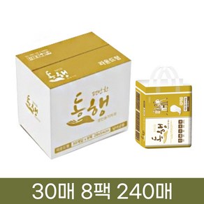 편안한동행 통기성 성인용기저귀 라운드형패드 30매*8팩, 8개, 30개입