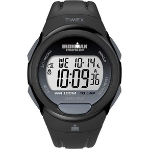 Timex 아이언맨 코어 10 랩 풀 사이즈 - 블랙 블랙. 크로노그래프 디지털