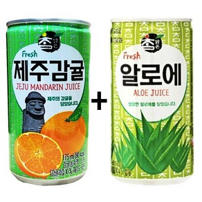 참맑은 제주감귤 175ml(30캔) + 참맑은 알로에 175ml(30캔), 60개, 175ml